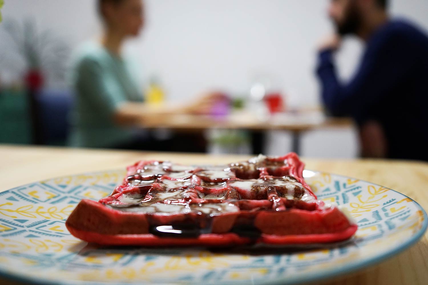 Yerevan Coworking red waffles